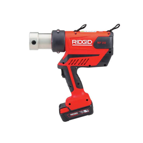 RP 350 ProPress Pressing Tool And Battery Kit with 18 Volt Battery, side view.
