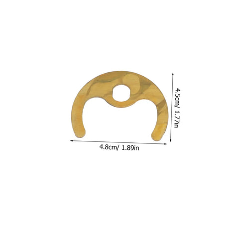 Rock Solid Kitchen Faucet Repair Kit Featuring Copper Horseshoe Gasket And Heavy Duty Mounting Nut Replacement Parts For Sinks Quick Swap No Fuss Plumbing Fix, golden copper gasket, 4.8cm size, for sink repairs.