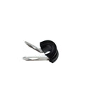 Badass Stainless Steel Brake Line Clip with Durable Neoprene Cushion for securing fuel lines and cables.