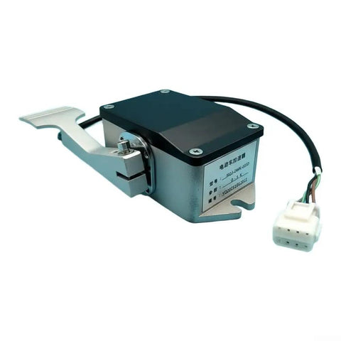 Heavy Duty Metal Throttle Foot Pedal For Golf Cart And Electric Vehicle Works Like A Dream With Ip55 Waterproof Seal And 0 To 5K Ohm Output, close-up view.