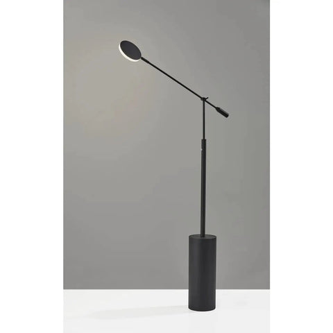 Grover Collection Contemporary Modern LED Floor Lamp in Black Finish with Adjustable Brightness and Three Color Temperature Modes