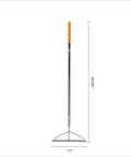60 Inch Pro Garden Rake With Lightweight Aluminum Handle For Soil A Heavy Duty Gardening Tool With Welded Head and Hardened Tines