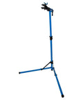 Folding Home Mechanic Repair Stand Built From All Steel Teardrop Tubing For Maximum Rigidity And Stability With Locking Support Yoke And Upgraded Internals Blue Finish One Size side view