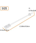 Dimensions of 20 Clear 12L Sticks Bar Set With 1x2 Plate End Hollow Studs And 1x1 Round Studs for building blocks