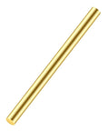 Five Eighth Inch Brass Rods, Twelve Inch Long Solid Brass Round Bar Stock For Knife Handles And DIY Hardware Craft Making, Handy Brass Pins And Rods For Knife Making And Craft Projects. gold brass rod on white background