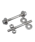 Two Pack 304 Stainless Steel Double End Threaded Post Kit For RC Plane Control Rods M8x140mm Rustproof Durable Push Rod Connectors For Model Aircraft Hobbyists And DIY Airplane Builds, with washers and nuts