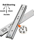 22 Inch Ball Bearing Drawer Slides Soft Close Full Extension Heavy Duty With Brackets Side Or Rear Mount Zinc Plated Steel
