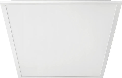 Front view of 2x4 LED Flat Panel Ceiling Light Kit With 9 Configs, No Fuss Adjustable Lumens Up To 6000 And Color Temps 3500K/4000K/5000K