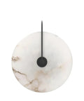 Nordic Style Stone Wall Lamp With Alabaster Finish, Metal Base Indoor Sconce For Living Room Dining Room Hallway Or Study