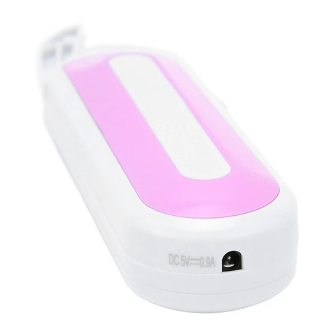 Top Shelf Electric Mini Scissors For Sewing And Crafting Cordless Portable Shears with pink and white ergonomic design.