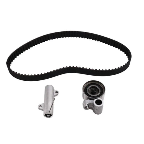 Best Timing Belt Pulley Kit For Toyota Vigo Innova Fortuner 2005 To 2014 Swap Easy With Parts Like 13540-67020 13505-0L010 13568-39016 And Fix Your Engine No Stress. timing belt, tensioner and idler pulley set on white background