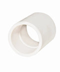 5 Pack One Point Five Inch PVC Pipe Coupling Adapters For Joining Two Pipes Of The Same Diameter Socket End Fittings, white