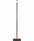 Front view of 55 Inch Long Handle Deck Brush With Stiff Bristles For Concrete Patios Garage Floors Outdoor Scrubber