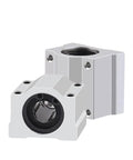 Heavy Duty SC8UU Linear Ball Bearing Bushing, aluminum material, designed for CNC routers and 3D printers, showcases smooth rotation.
