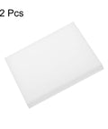 Two Pack UHMW HDPE Plastic Sheets Half Inch Thick Six By Six Inch White Marine Board For DIY Projects And Crafting