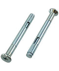 3/8 Inch By 3 Inch Zinc Plated Flat Head Phillips Sleeve Anchors Pack Of 12 for concrete and masonry with self-expansion feature.