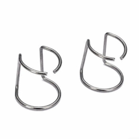 Metal spring clips from Plasma Cutter Consumables Kit 60A Nozzles and Electrodes for Universal Torch Compatibility with AG 60 SG55 WSD60