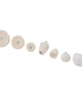 Chic 7-Piece Polishing Wheel Kit With Cotton Flannel Buffing Drill Attachments For Car Waxing And Metal Shining Easy To Use Multi-Shaped Set, showcasing various cotton flannel wheels.