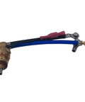 Everlast Compatible Plasma Cutter Torch Head Internal Parts Copper Material For 80S 82i Fits PT80 IPT80 PT-80 80A Pro Grade Torch Hoses And Seals For Industrial Metalworking Upgrade copper torch head with blue hose and fittings