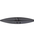 Top view of gray float from Hydrodynamic Canoe Stabilizer Float Kit With Gray Floats Adjustable Universal Receiver Fit Low Drag