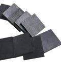 Five Pack 50x50x20mm Graphite Ingot Blocks, 99.9 Percent High Purity EDM Graphite Plates, stacked view