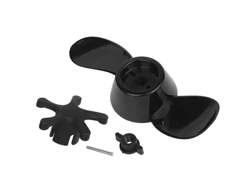 Two Blade Or Three Blade Plastic Propeller With Pin Nut For Electric Trolling Motors That Cranks Up Speed And Cuts Drain Fits Outboard Marine Motors Works With Aqua Marina Watersnake Black Boat Accessory 18lb