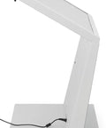 Real Deal Forty Nine Inch Interactive Touchscreen Kiosk Running Android Fourteen And Vibrant Full Hd Display Seriously Impressive For Wayfinding Or Quick Guest Check Ins side profile view of white kiosk with power cord