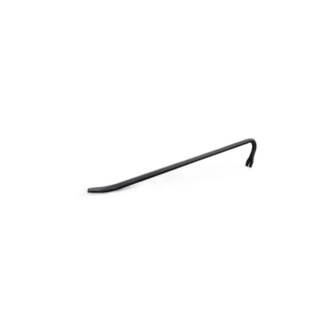 Heavy Duty 18 Inch Wrecking Bar Pry Bar with beveled chisel end and slotted claw, forged carbon steel, ideal for demolition