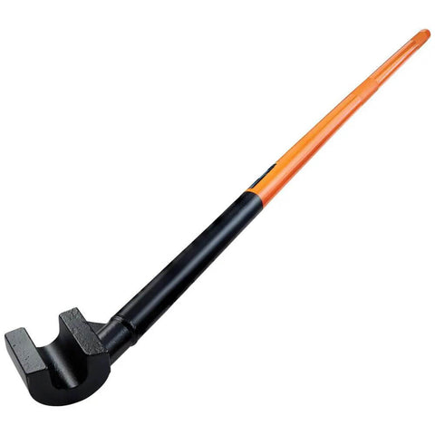 Angled Rebar Hickey For No 7 Through No 9 Rebar Bends, 65-Degree Turn, Lightweight Steel-Head, Knurled Grip, 60-Inch Handle Delivers Serious Leverage, No-Nonsense Power tool