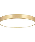 Gold Brushed 9 Inch Flush Mount LED Ceiling Light With Dope Adjustable Color Temperature From Warm 3000K To Cool 5000K Dimmable Ultra Thin