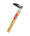 Hounen Miyawaki Japanese Weeding Sickle Twisted Stainless Kama Weeder With 4.7 Inch Blade And 13 Inch Wood Handle Root Cutter For Garden Beds Crabgrass Made In Japan