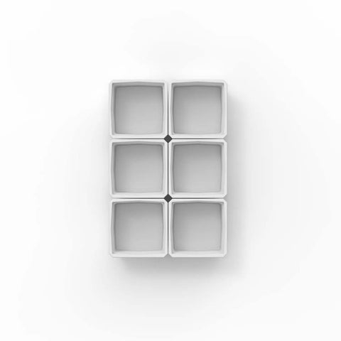 Customizable 1x1T Thin Bins For Tackle Boxes With Interlocking Seal HexLok Grid Flexible Inside Layout No Travel Bins For Secure Modular Organization Rust Resistant Plastic.