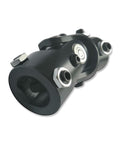Universal Steering U Joint 1 Inch DD X 1 Inch DD, 83mm Length, Black Steel With Needle Bearing, close-up view of durable automotive U Joint.