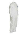 Disposable Protective Coverall With Elastic Wrists And Ankles White 2X Large Bulk 25 Pack Comfy Fit Work Suit For Hazmat And Cleanroom Tasks