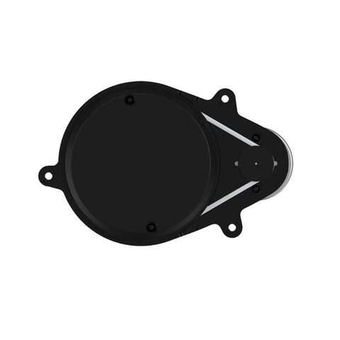 Top view of RPLIDAR X4 Pro 2D Lidar Sensor For 360 Degree Scanning And Robot Navigation, black casing, compact design.
