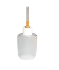 Weld On 1.25 Oz Applicator Bottle With 25 Gauge 1 Inch Stainless Steel Needle For Acrylic Cement Oval Squeeze Bottle Designed For Pro Grade No Mess Precise Application Of Weld On 3 And Weld On 4 Resin Cement Delivery clear oval squeeze bottle