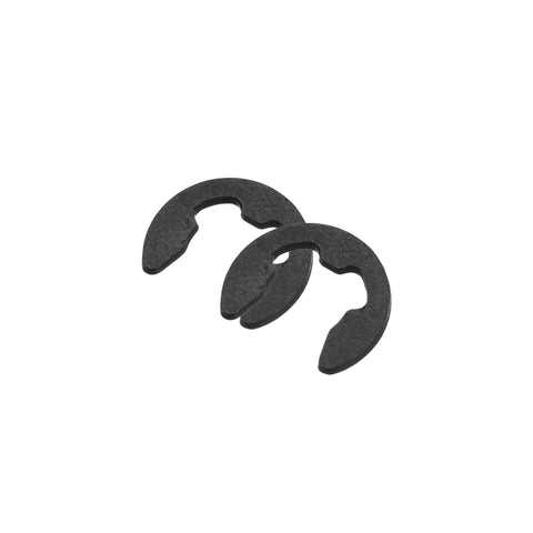50 Pack External Retaining Rings 5.25mm One Quarter Inch 65Mn Carbon Steel E Clip Circlip Snap Rings Pro Grade for valves close-up view