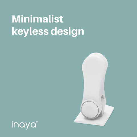 Two Pack Kid Friendly Child Proof Door Lever Locks With 3M Adhesive No Drilling Easy Install Minimalist Design product image