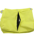Universal EV Charger Rain Cover With Waterproof Port Shield For Electric Vehicles Outdoor Charging Accessory, yellow, open view.