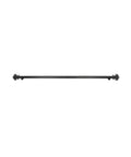 Rock Solid 3500 Pound Trailer Axle With 5x4.5 Bolt Pattern And 9.5 Inch Hub Face, black powder coated steel, for RV upgrades.