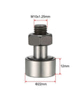 Heavy Duty Cf10 Kr22 Cam Follower Bearing featuring sealed needle rollers, M10 stud, 22mm diameter, 12mm width.
