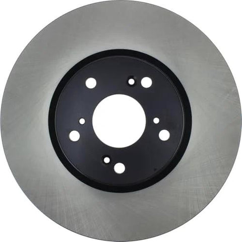 Centric Premium High Carbon front brake rotor with black center hub and five-lug pattern