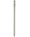 5 Piece Long Screwdriver Bits Set With Strong Magnetic Hold And Extra Tough Alloy Steel Construction For Electric Drill Driver Manual Use Featuring 1/4 Inch Hex Shank PH1 And PH2 Tips For Super Fast High Torque Fastener Jobs That Rock. single long alloy steel PH2 magnetic screwdriver bit, 150mm 1/4 inch hex shank