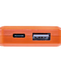 Side view of USB Power Meter For USB A And USB C Digital Voltage, Current, Capacity, Energy And Resistance Tester showing ports