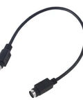Premium Black Male To Female Round Port Extension Cord Featuring Rock Solid Nickel Contacts And Full Copper Core for synth use.