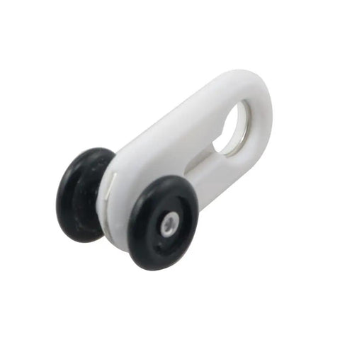 30 Pcs Ceiling Roller Curtain Fittings Slick Silent Dual Wheel Design Smooth Operator Glide for wardrobe use with durable plastic.