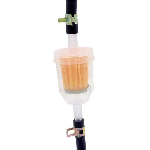 1/4 Inch ID Fuel Line Hose Kit With 6.56 Ft Of Fuel Line, 2 Inline Gas Filters 1/4 Inch X 5/16 Inch, 10 Hose Clamps, Universal For Small Engines