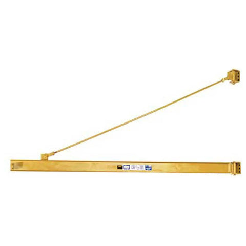 Heavy Duty Wall Mount Jib Crane Featuring 10 Foot Span With 2000 Pound Lift Capacity High Grade Steel Frame, side view