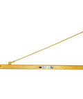 Heavy Hitter Wall Mounted Jib Crane With 12 Foot Span And 1000 Pound Capacity steel frame with overbraced tie rod design.