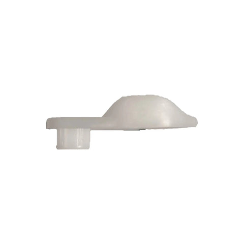Side view of 5304511026 Refrigerator Door Closer Hinge Bearing Closing Cam OEM Replacement, durable plastic cam for smooth door closing.